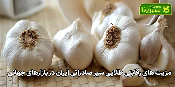 مزیت های رقابتی طلایی سیر صادراتی ایران در بازارهای جهانی مزیت های رقابتی طلایی سیر صادراتی ایران در بازارهای جهانی