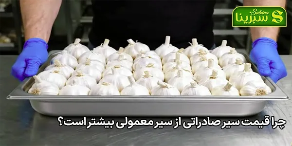 چرا قیمت سیر صادراتی از سیر معمولی بیشتر است؟ چرا قیمت سیر صادراتی از سیر معمولی بیشتر است؟